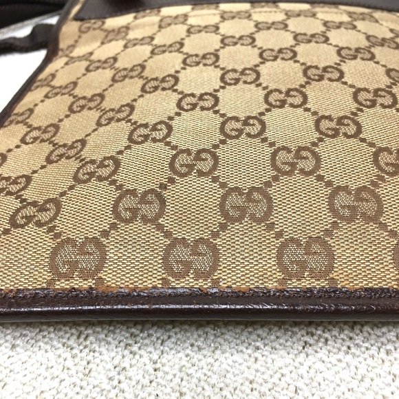 Gucci authentic brown canvas crossbody bag - Picture 7 of 15